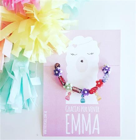 Kit souvenir pulsera (diseño a eleccion) Pers